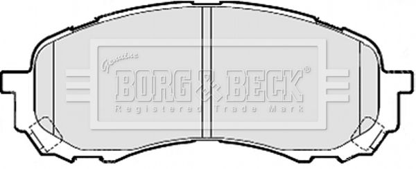 BORG & BECK Комплект тормозных колодок, дисковый тормоз BBP2078